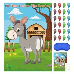 NEW Pin the Tail on the Donkey Party Game